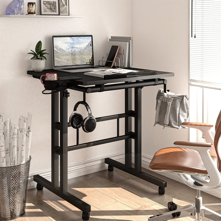 Inbox Zero Kelsye Height Adjustable Standing Gaming Desk Wayfair